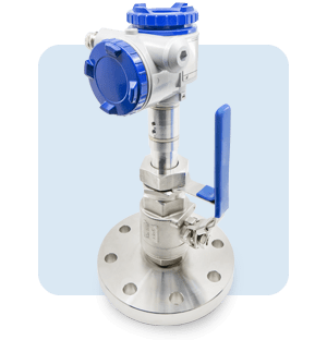 Level measurement with ball valve
