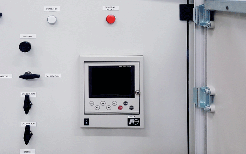 Design des Gasanalysesystems ZAF Fuji Electric 