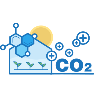 التحكم في تخصيب CO2 في دفيئة