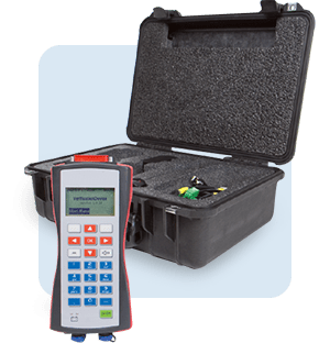 console portatile per il controllo dei misuratori di portata elettromagnetici