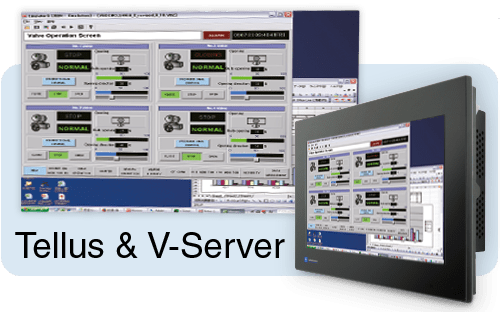 برنامج Tellus و V Server HMI