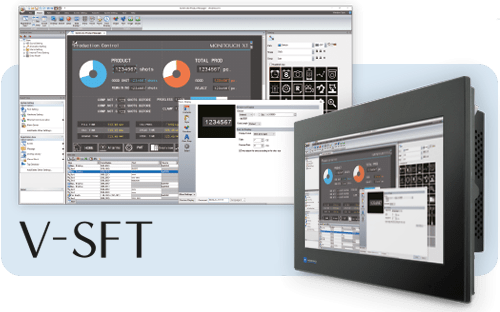 برنامج V SFT لتكوين HMI