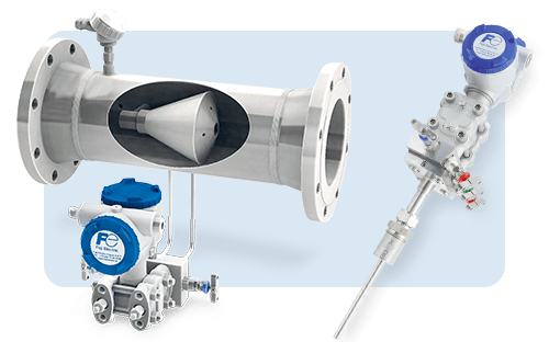 differential pressure flow meters with primary elements 