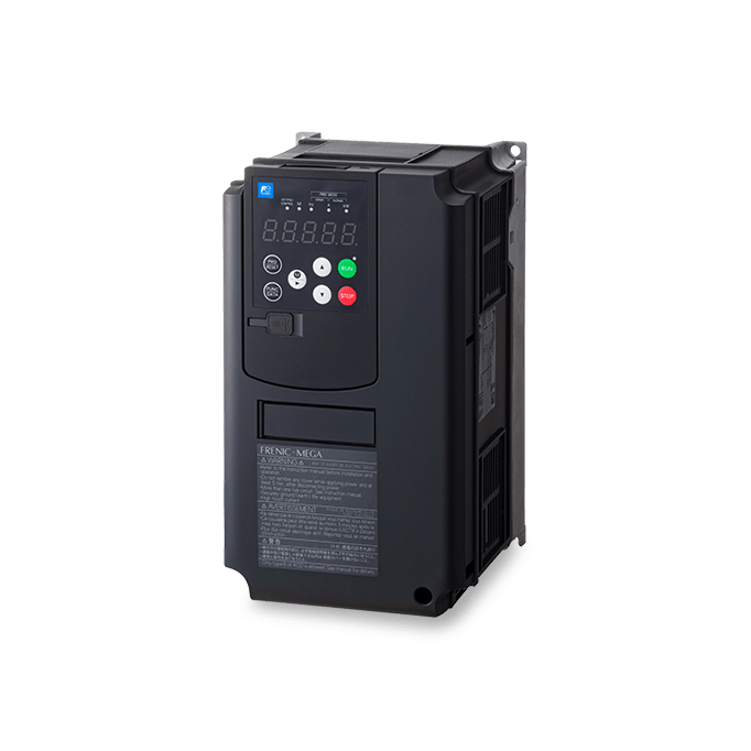 FRENIC MEGA G2 versión 3 7 kw vista general cabecera izquierda