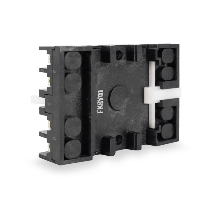 8-pin terminal block diagonal rail right back general header