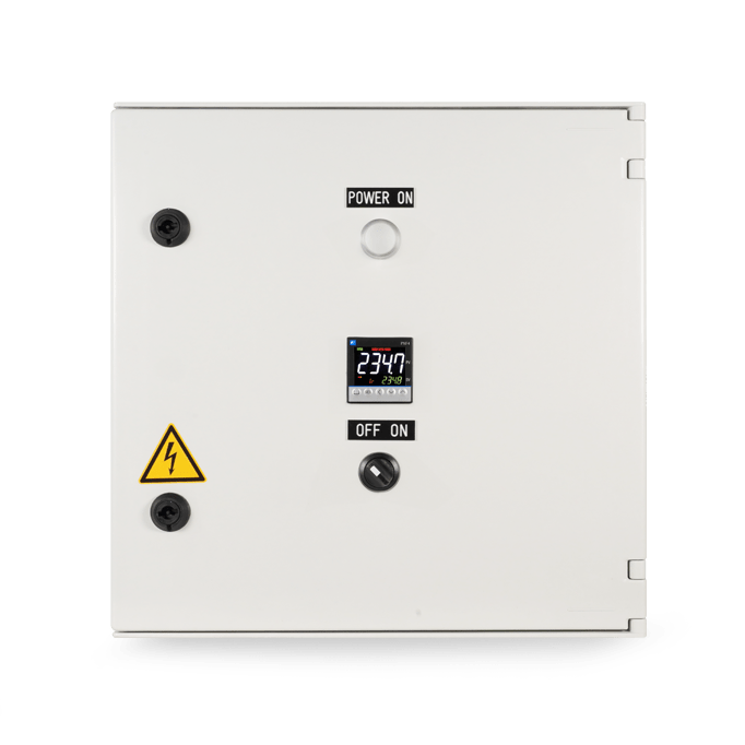 produit coffret triphase vue face header