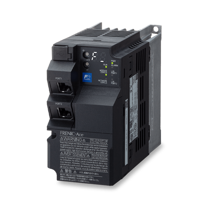 FRENIC ACE E3 ethernet diagonale haut gauche header