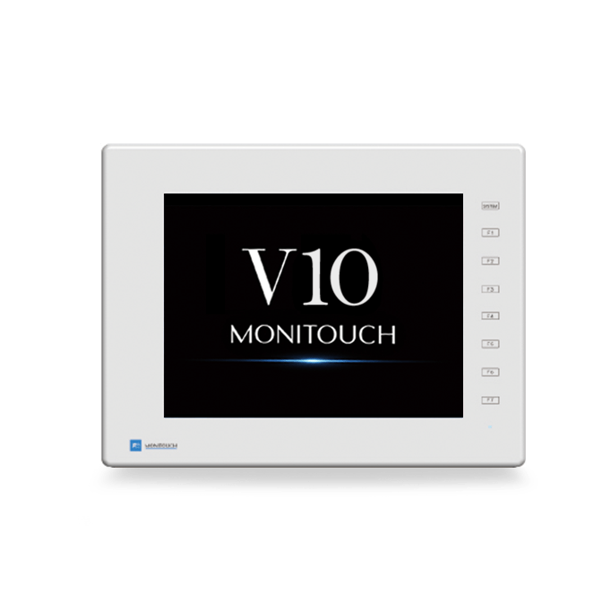 v1010 monitouch branco-marinho produto vista geral cabeçalho da face