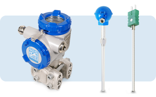 Transmetteur de pression et capteurs de température industriels utilisés pour la mesure et le calcul du débit de vapeur