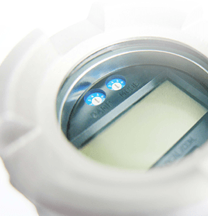 Afficheur num&eacute;rique d&rsquo;un capteur de pression avec &eacute;cran LCD et boutons de configuration internes