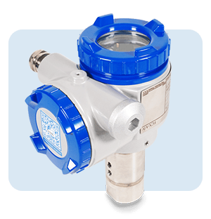 gauge pressure sensor gauge pressure white industrial housing and blue covers