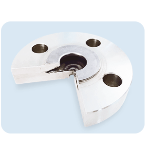 Coupe d un separateur a membrane montrant la structure interne et la zone de soudure