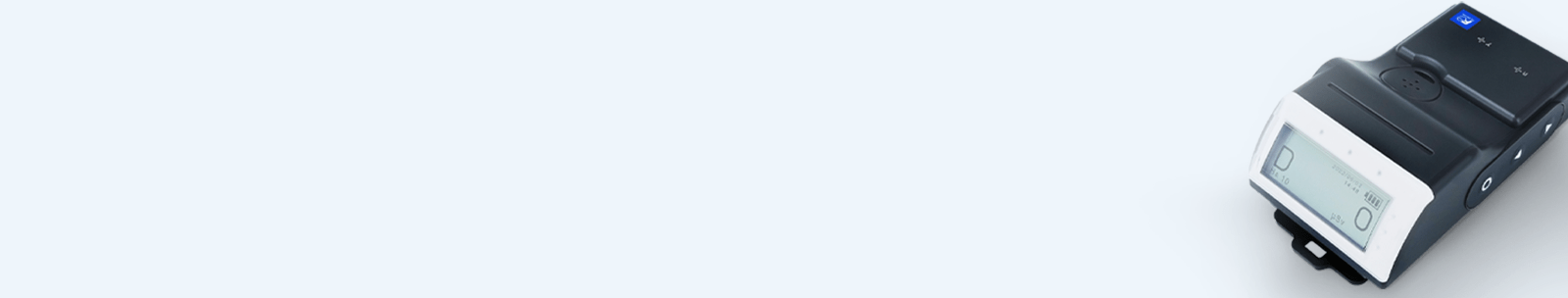 Fuji Electric kompakt elektronik dozimetre, LCD ekran ve siyah kasaya entegre kumandalar