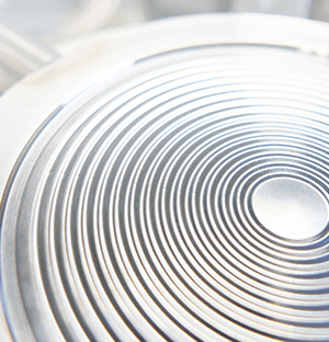 Membrane m&eacute;tallique &agrave; rainures concentriques d&rsquo;un capteur de pression industriel