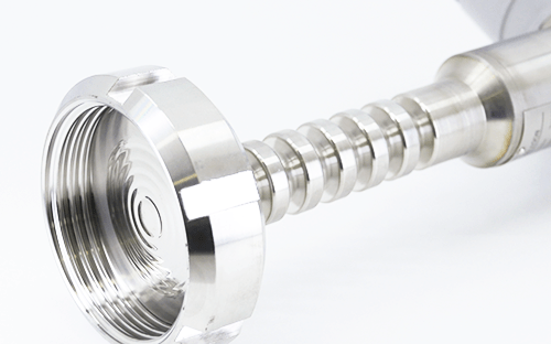 Separateur a membrane avec raccord filete et tube ondule en acier inoxydable