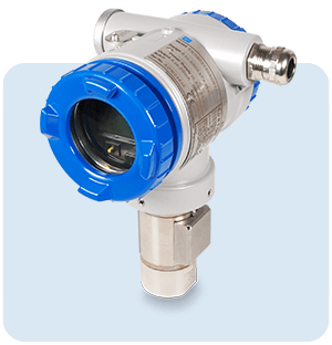 Industrieller Absolutdrucktransmitter mit Aluminiumgehäuse und integriertem Frontdisplay