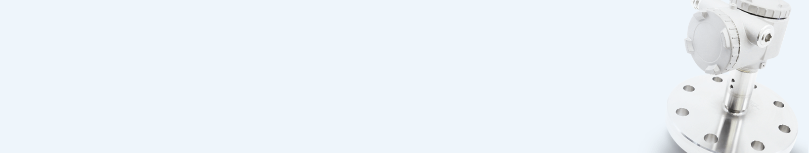 Industrieller Drucksensor mit auf einem Metallflansch montierter Elektronik für Anwendungen in Meeresumgebungen