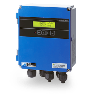 Ultraschall-Durchflussmesser Time Delta-C mit LCD-Display zur Durchflussanzeige für die berührungslose Messung von Industrieflüssigkeiten