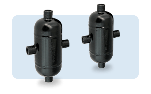 Kondensatbehälter, die in einer Prozessleitung eingesetzt werden, um einen Drucksensor vor Dampf und Kondensat zu schützen