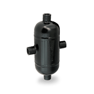 Kondensatbehälter, der in einer Dampfleitung eingesetzt wird, um einen Drucksensor vor Kondensat zu schützen