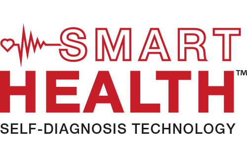 Logótipo da Smart Health Technology que destaca as funções avançadas de autodiagnóstico dos instrumentos industriais","legenda