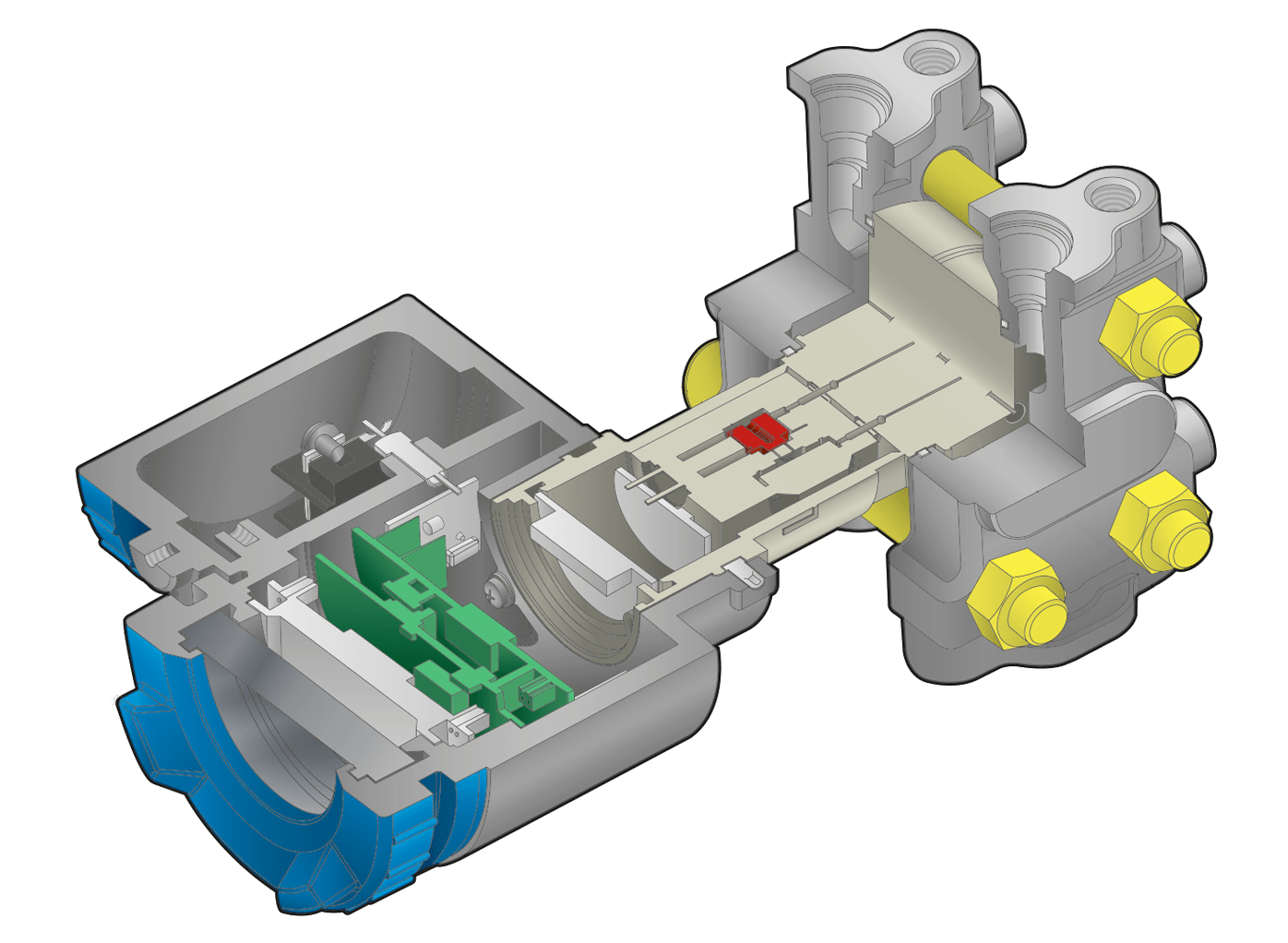 Schéma illustrant la technologie innovante des transmetteurs Fuji Electric pour applications industrielles