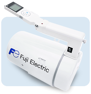 Radiamètre portable Fuji Electric avec écran, commandes et sonde pour la détection et la mesure des neutrons