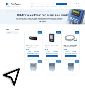 Gamme de débitmètres à ultrasons Fuji Electric pour mesurer le débit des liquides en milieu industriel