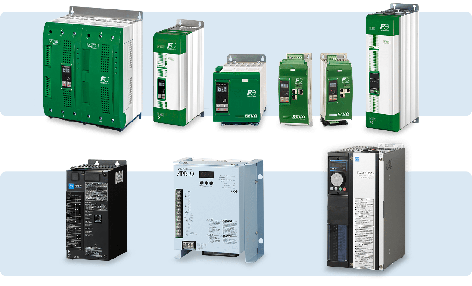 Endüstriyel uygulamalar için Fuji Electric REVO, APR-V, APR-D ve PWMAPR-M güç regülatör serisi