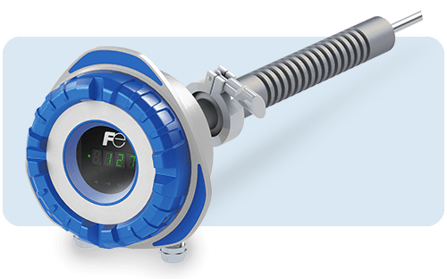 Fuji Electric QALDUST-Staubanalysator, ausgestattet mit einer Sonde mit flexiblem Metallschutz
